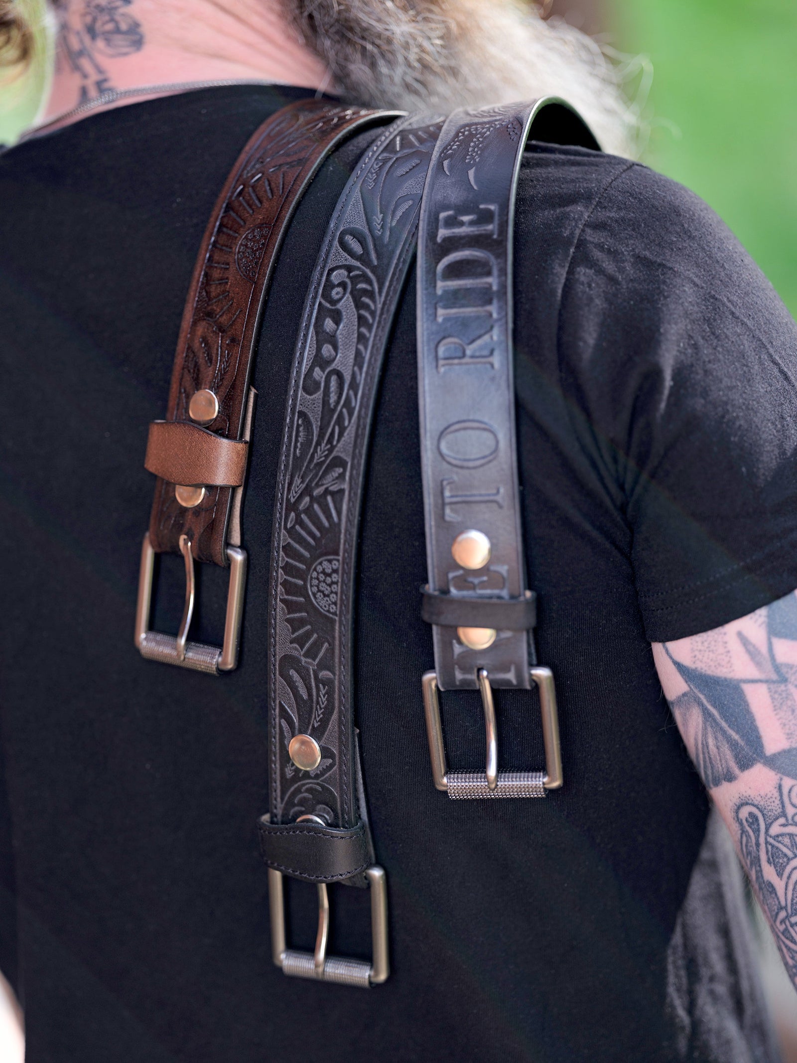 Cowhide & Horsehide Leather Belts