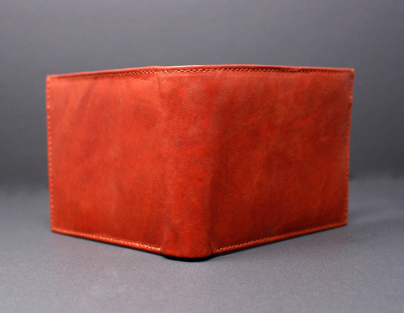 Cowhide Leather Bi-Fold Wallet