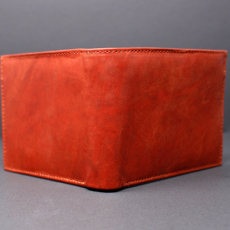 Cowhide Leather Bi-Fold Wallet