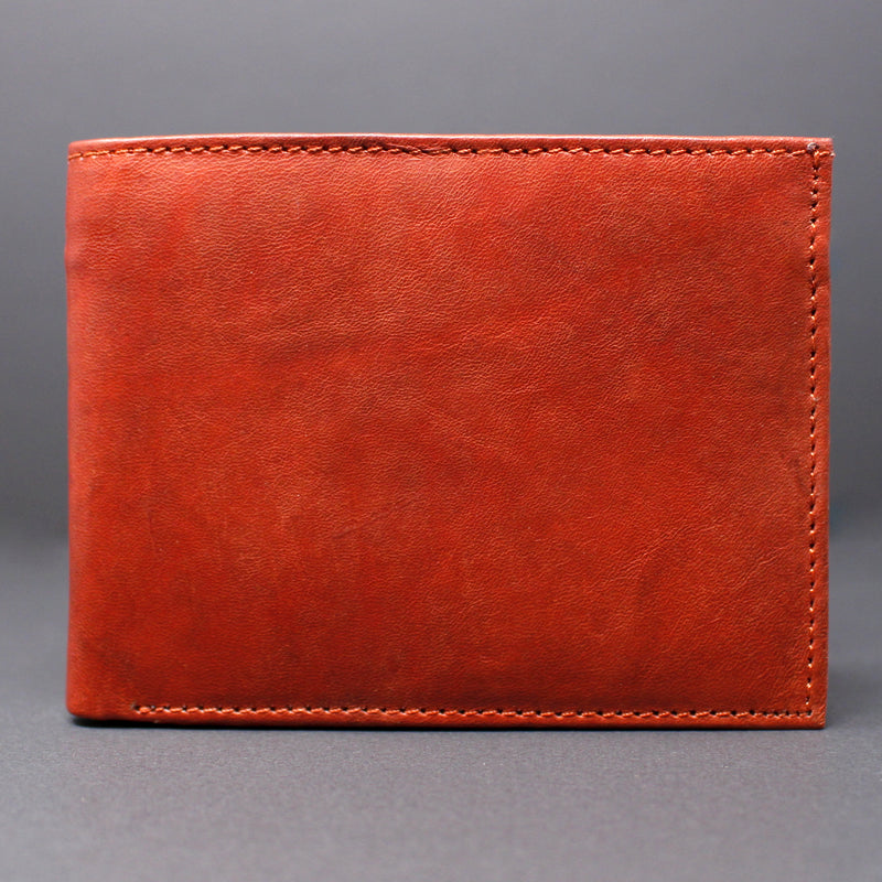 Cowhide Leather Bi-Fold Wallet