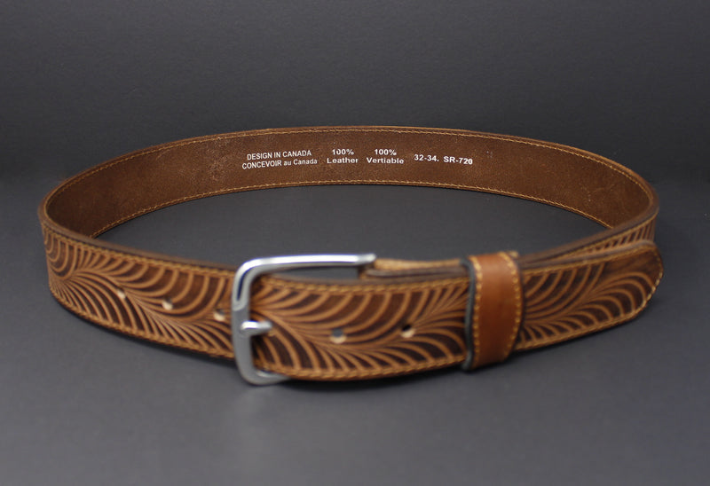 100% Horse Hide Full-Grain Leather Belt