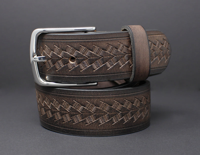 100% Cow Hide Full-Grain Leather Belt