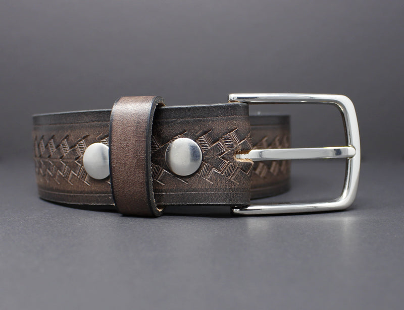 100% Cow Hide Full-Grain Leather Belt