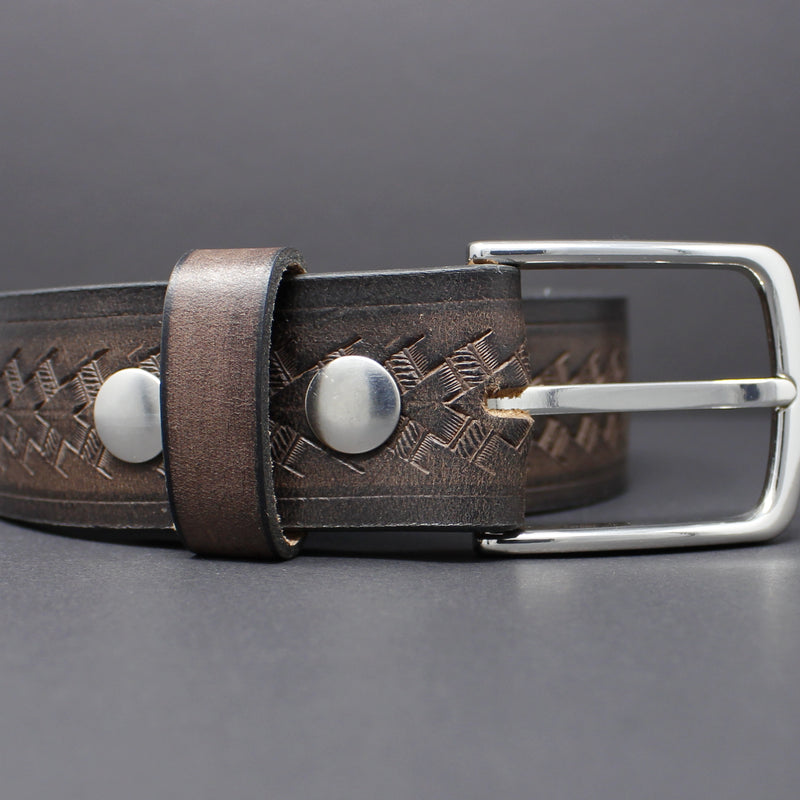 100% Cow Hide Full-Grain Leather Belt