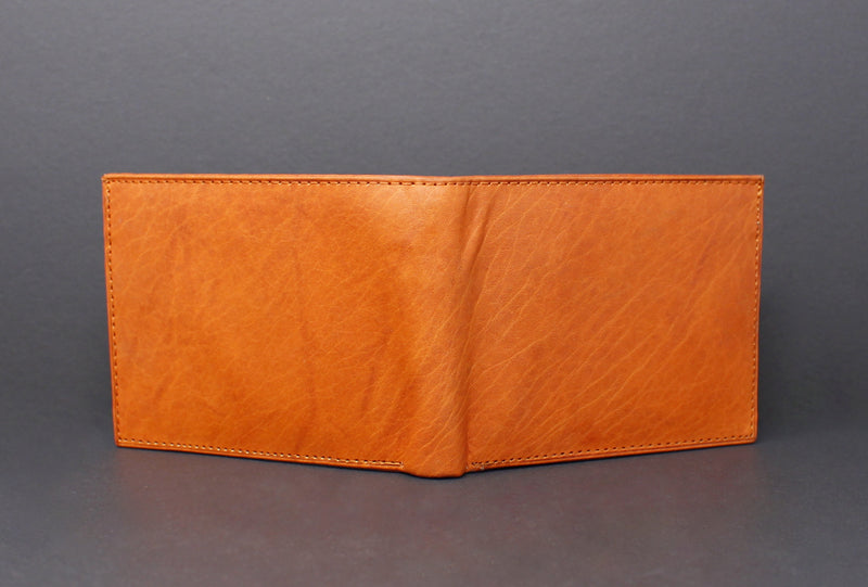 Cowhide Leather Bi-Fold Wallet