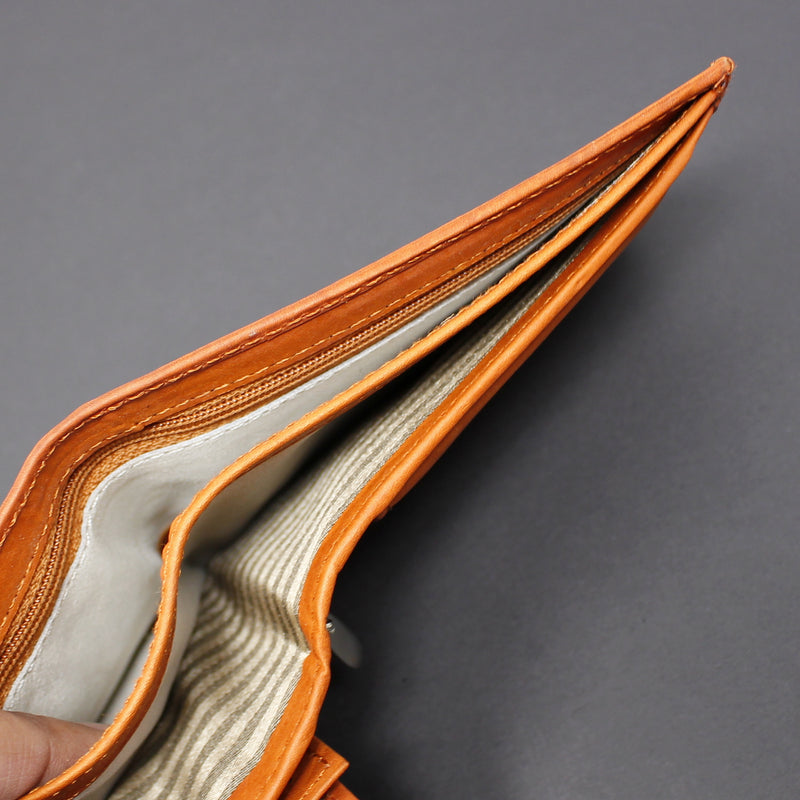 Cowhide Leather Bi-Fold Wallet