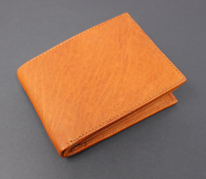 Cowhide Leather Bi-Fold Wallet