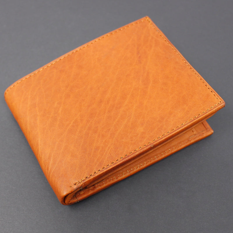 Cowhide Leather Bi-Fold Wallet