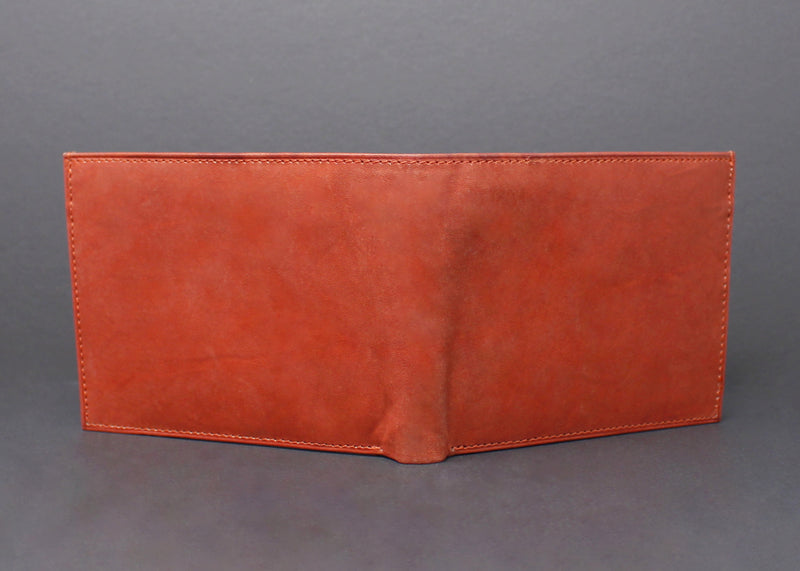 Cowhide Leather Bi-Fold Wallet