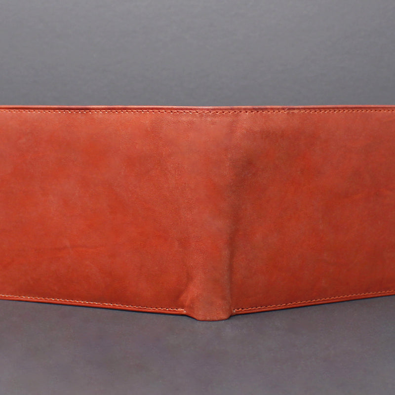 Cowhide Leather Bi-Fold Wallet