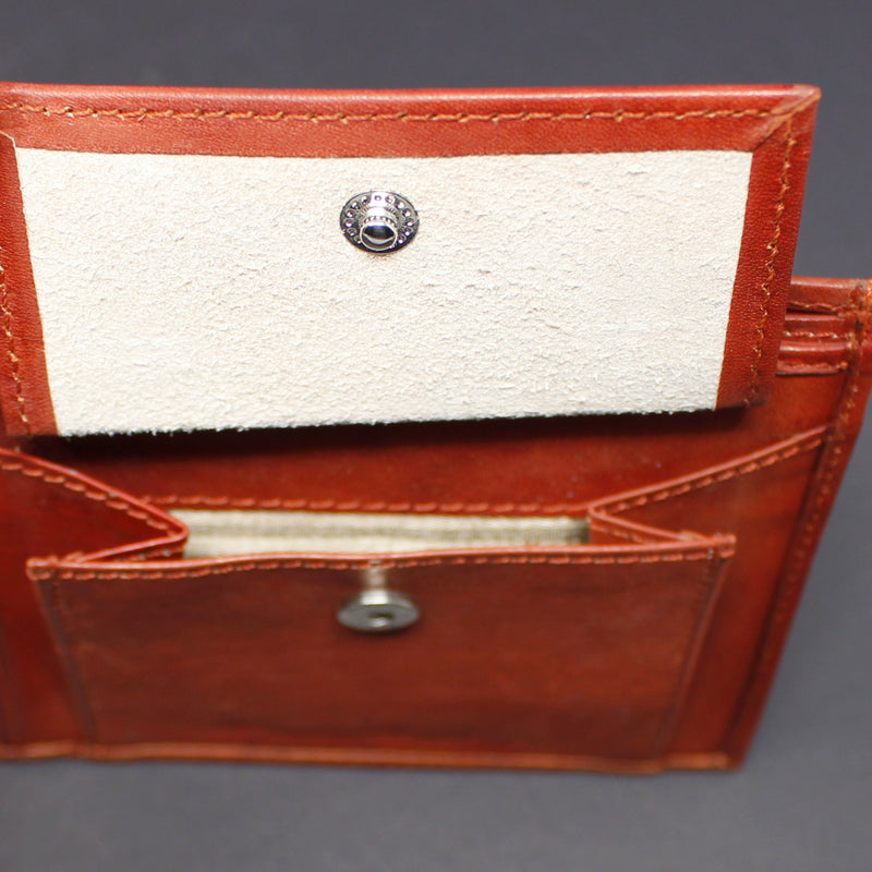 Cowhide Leather Bi-Fold Wallet