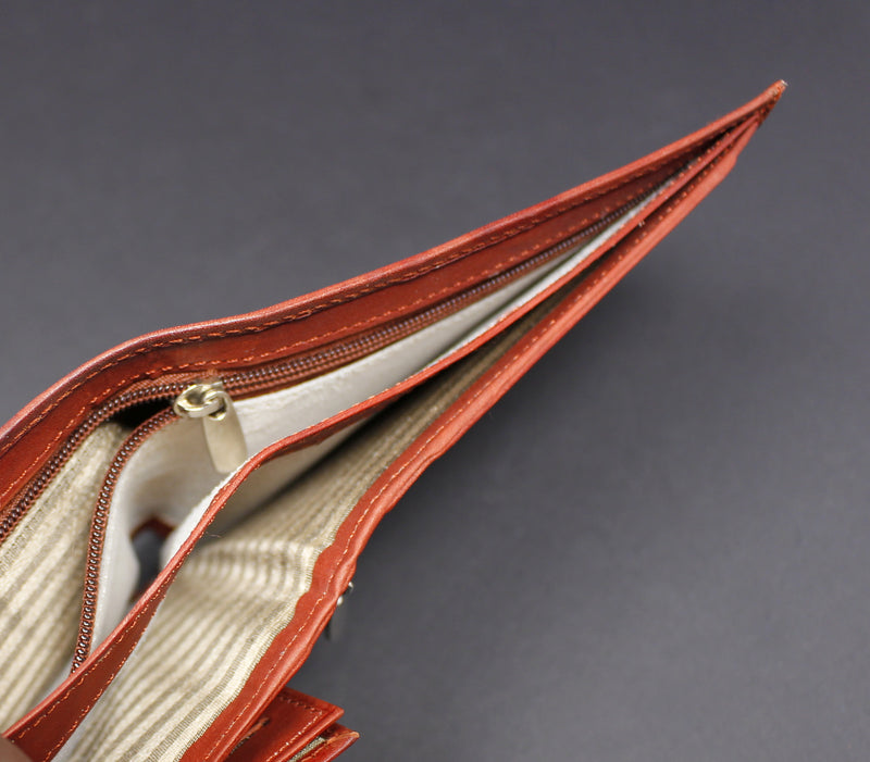 Cowhide Leather Bi-Fold Wallet