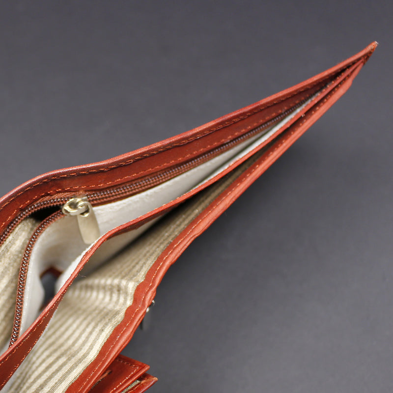 Cowhide Leather Bi-Fold Wallet