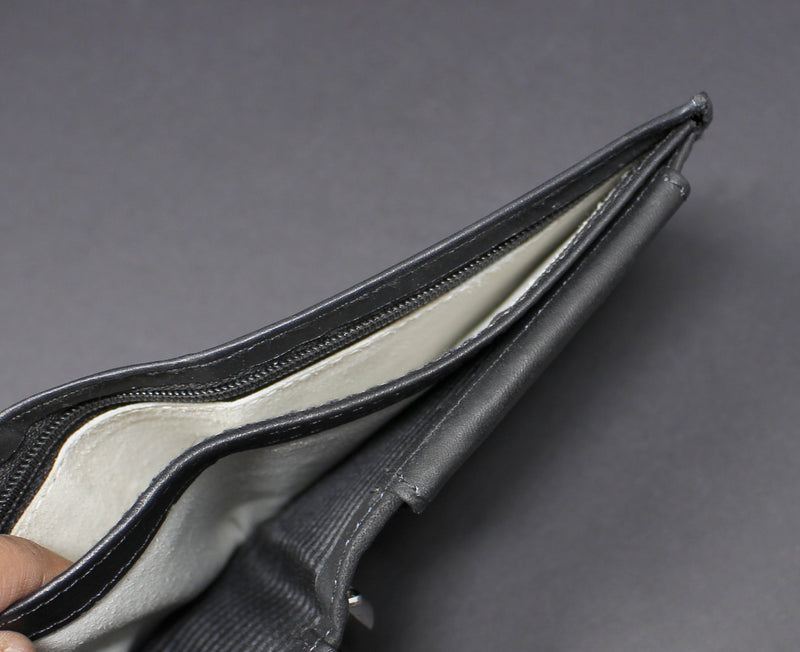 Cowhide Leather Bi-Fold Wallet