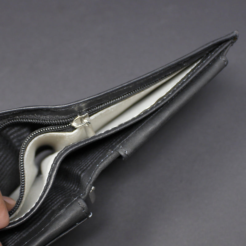 Cowhide Leather Bi-Fold Wallet