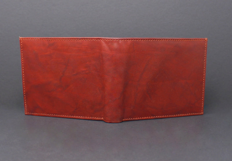 Cowhide Leather Bi-Fold Wallet