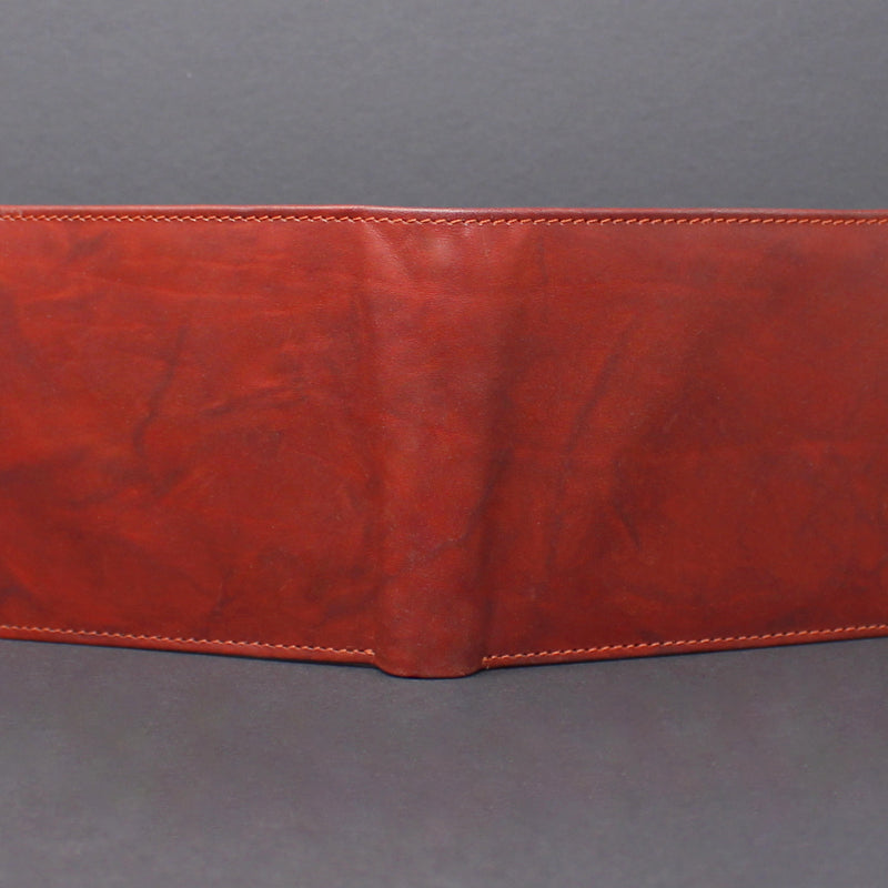 Cowhide Leather Bi-Fold Wallet