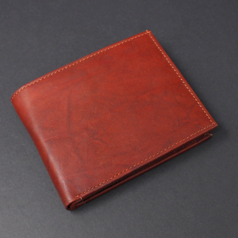 Cowhide Leather Bi-Fold Wallet
