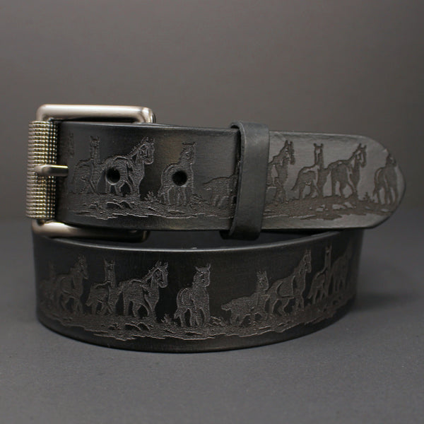 100% Horse Hide Full-Grain Leather Belt