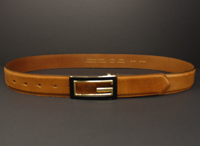 100% Cow Hide Full-Grain Leather Belt