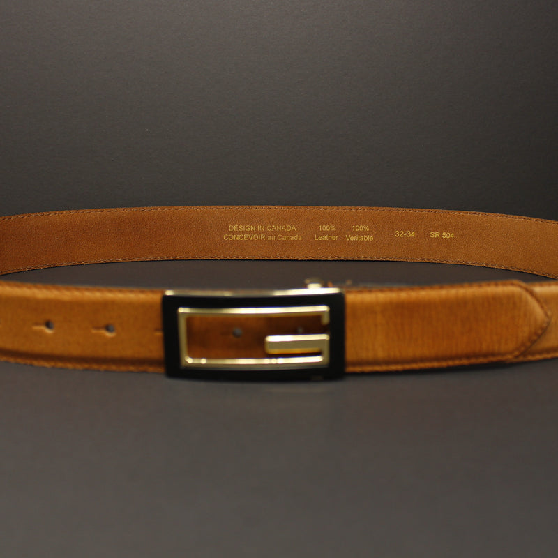 100% Cow Hide Full-Grain Leather Belt