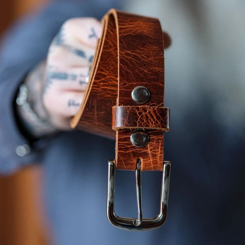 100% Horse Hide Full-Grain Leather Belt