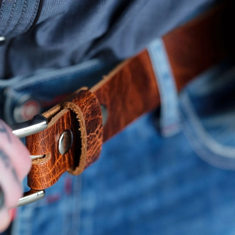 100% Horse Hide Full-Grain Leather Belt