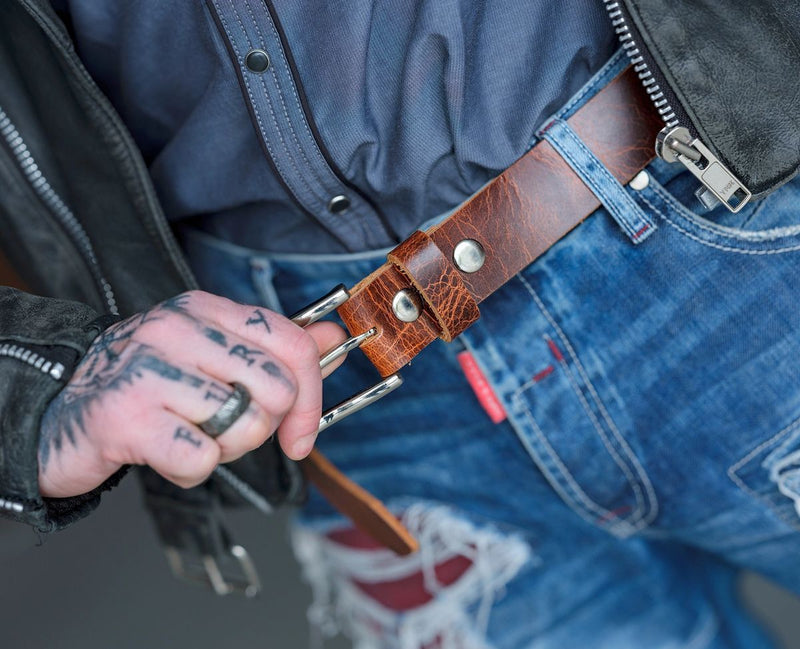 100% Horse Hide Full-Grain Leather Belt