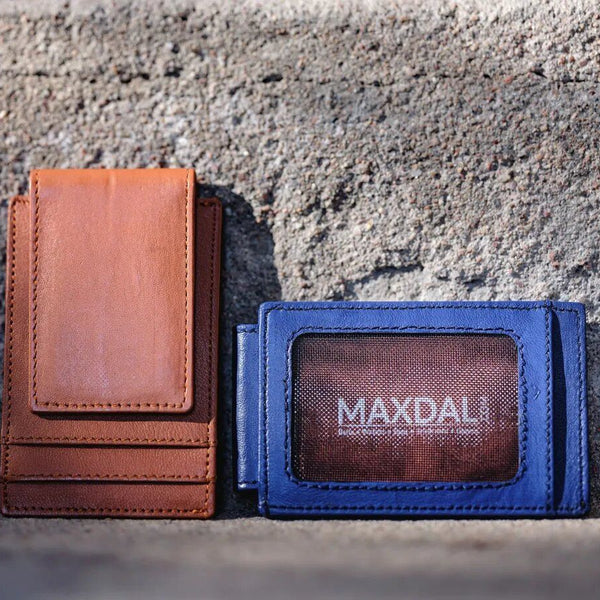 COWHIDE LEATHER MONEY CLIP