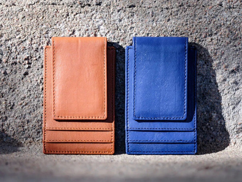 COWHIDE LEATHER MONEY CLIP