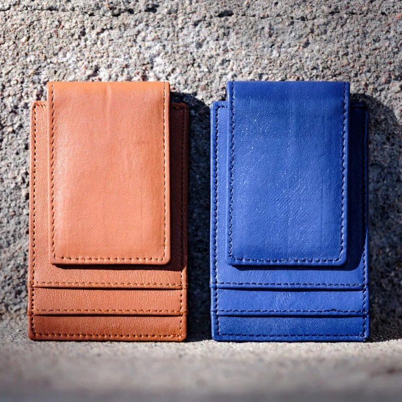 COWHIDE LEATHER MONEY CLIP